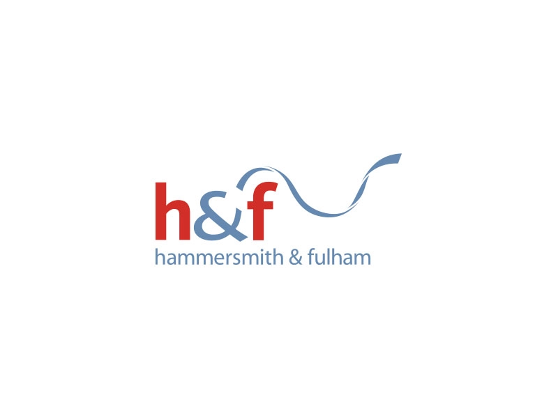 Logo of Hammersmith and Fulham London Borough Council, where ubitricity operates hundreds of public charging stations for electric vehicles.
