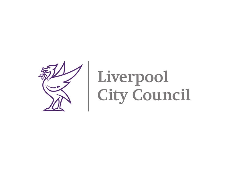Logo of the Liverpool City Council, where ubitricity operates hundreds of public charging stations for electric vehicles.